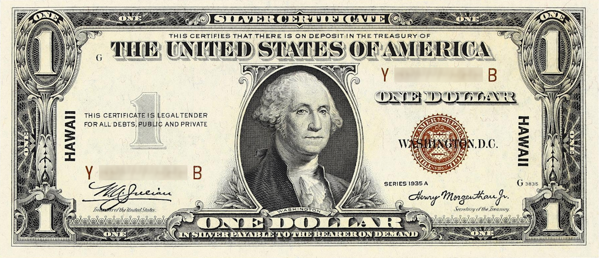 Examples of valuable currency from Hawaii